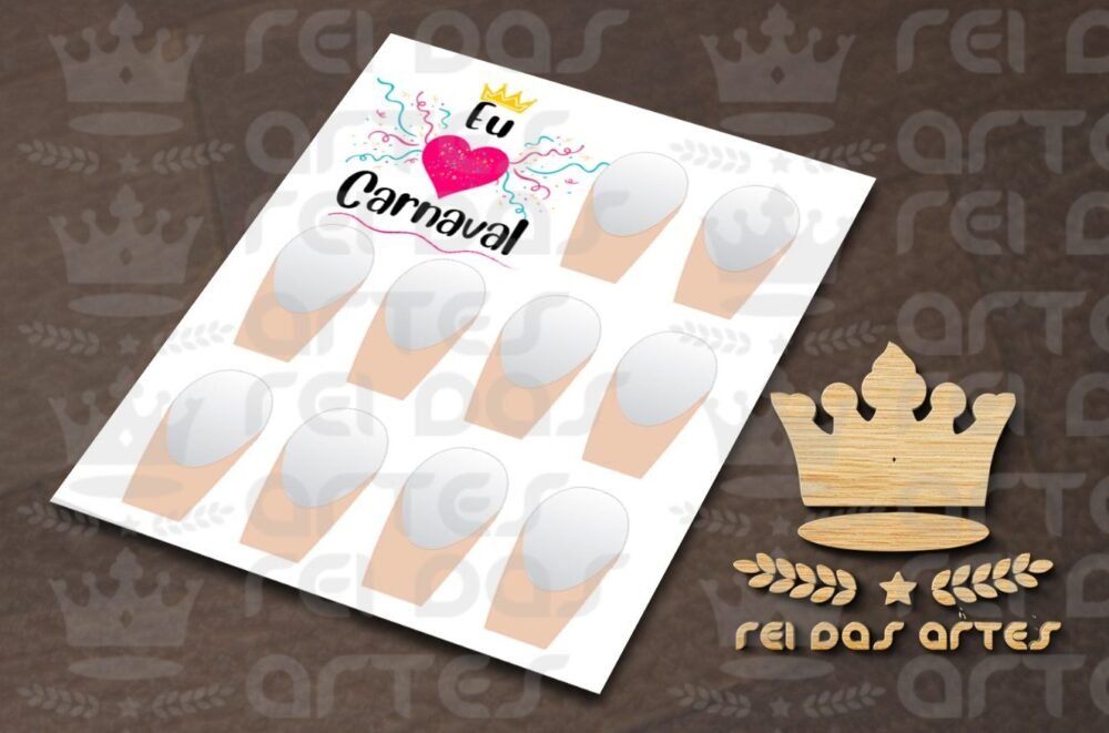 Arte em PDF - Mini 5 Pares 7,5x9cm - 1 Arte - COD:AZ139