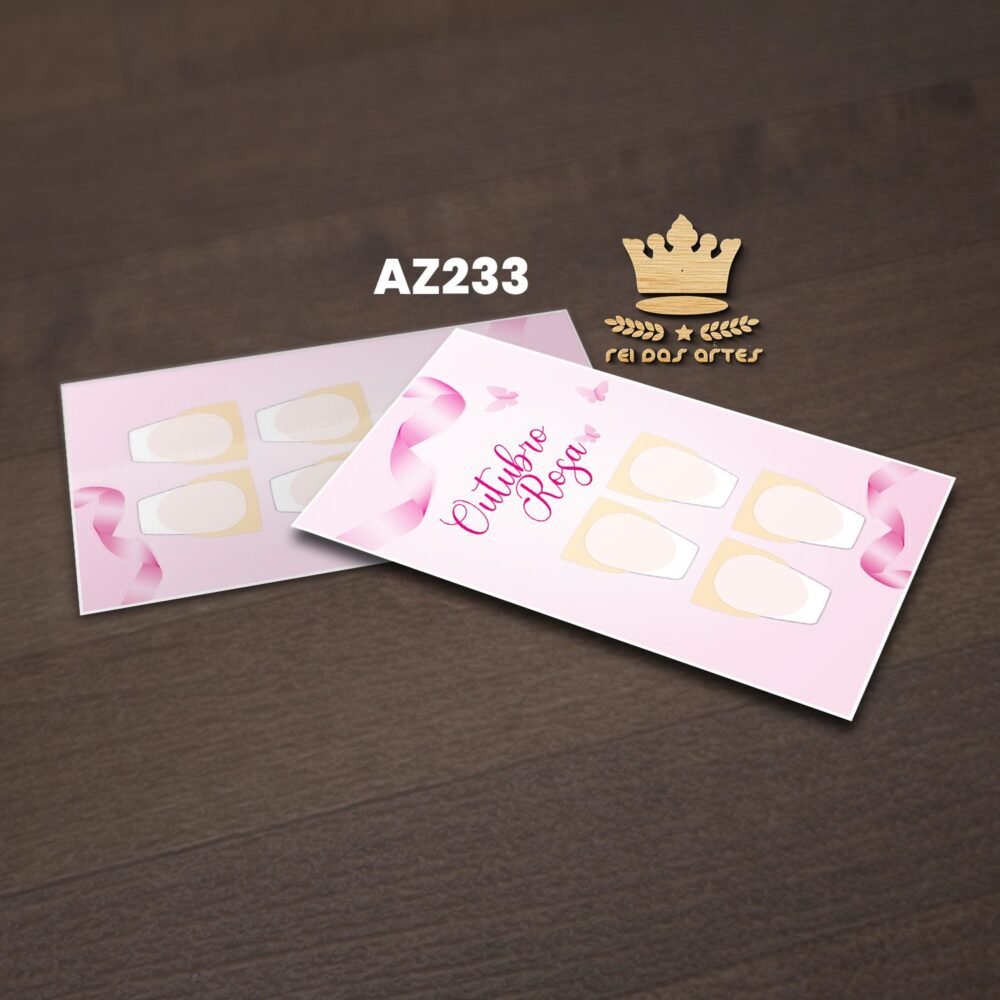 ARTE EM PDF - CASADINHA 9X5CM - AZ233 5 - PREVENÇÃO DO CANCER DE MAMA