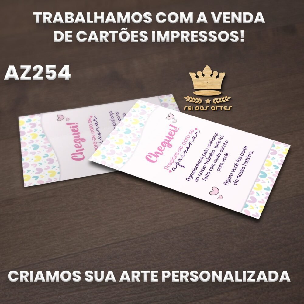 ARTE EM PDF CARTÃO AGRADECIMENTO 9X5CM - AZ254 5