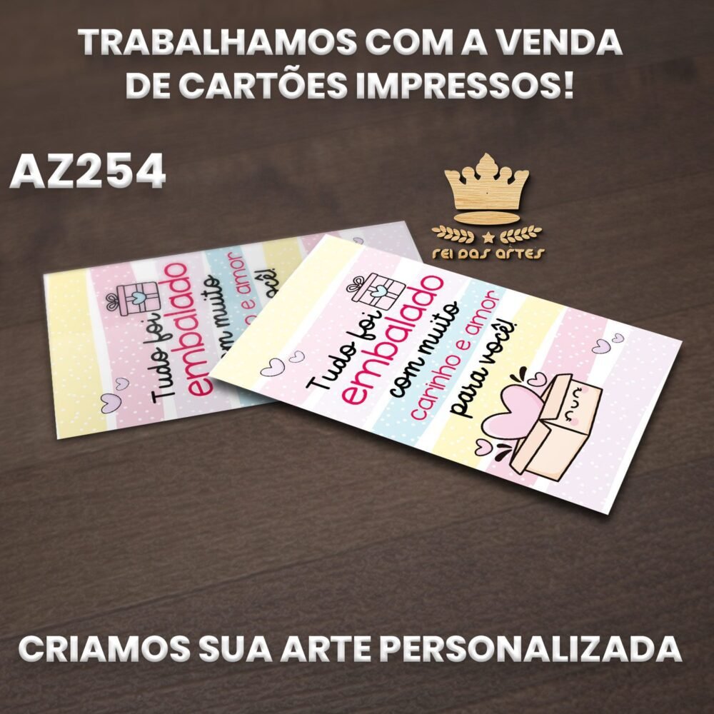 ARTE EM PDF CARTÃO AGRADECIMENTO 9X5CM - AZ254 8