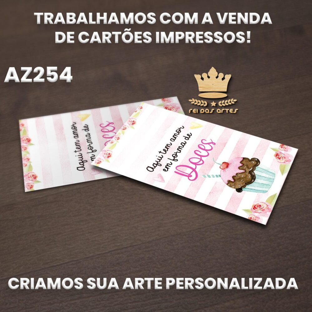 ARTE EM PDF CARTÃO AGRADECIMENTO 9X5CM - AZ254 9