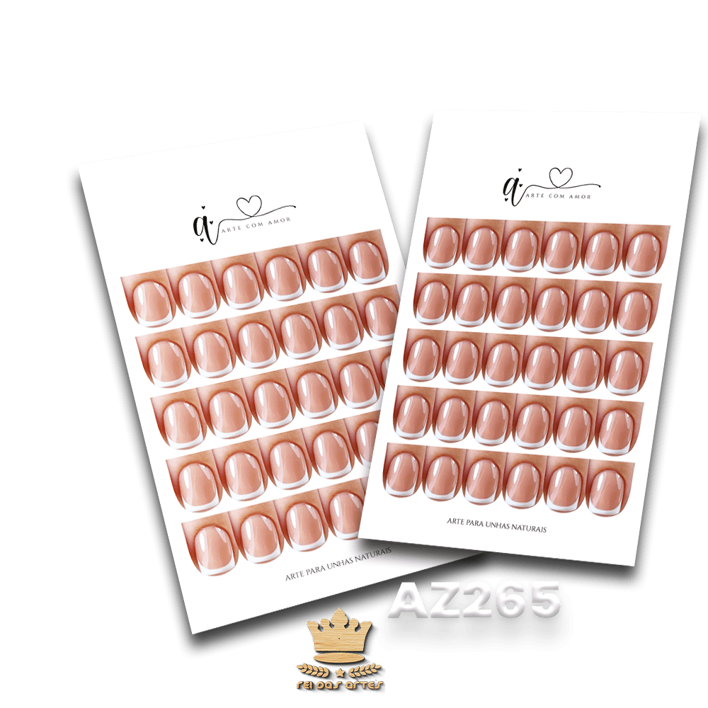ARTE EM PDF - CARTELÃO 15 PARES 9X15CM - AZ265 14 - Unhas Naturais