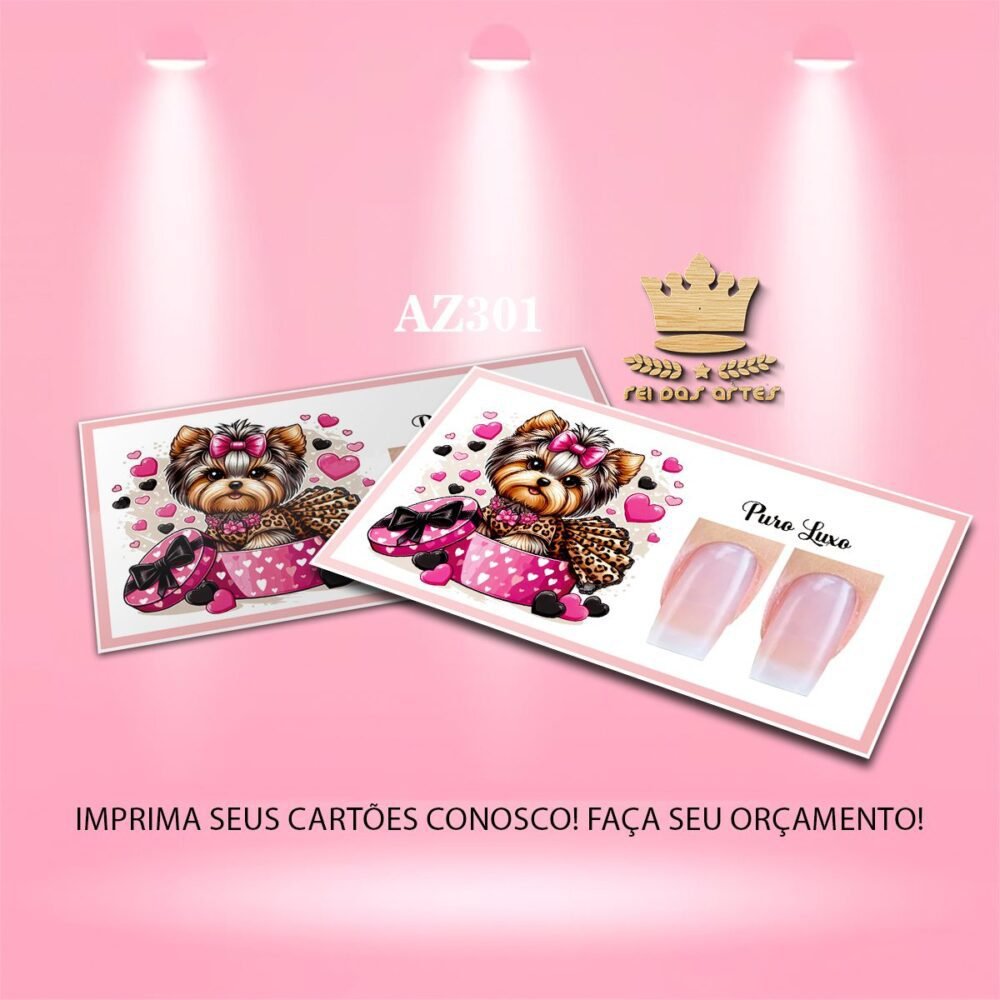Arte Exclusiva Filha Única 9x5cm: Imprima em Casa ou na Gráfica! AZ301 1 - 1,1x2,3cm as unhas 5