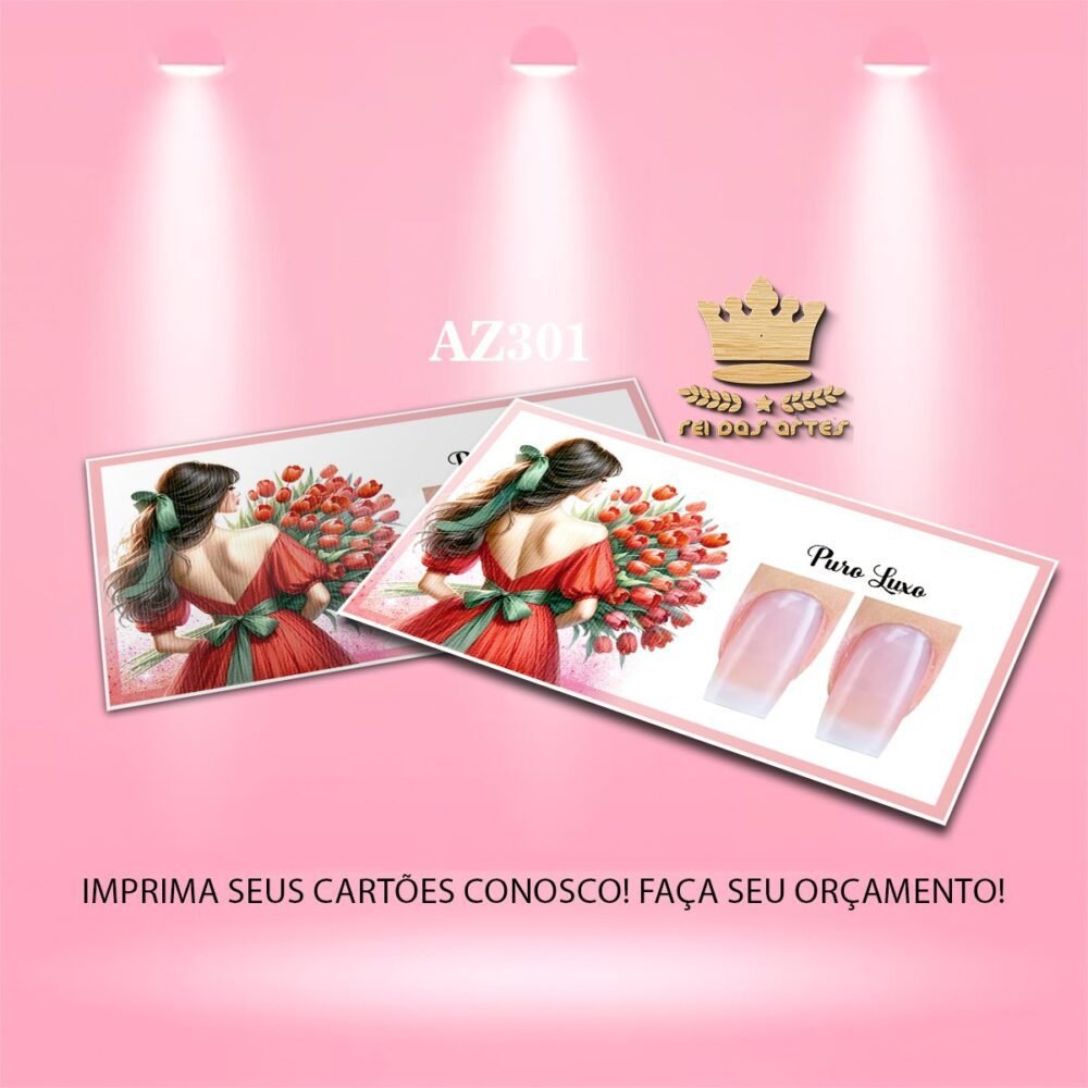 Arte Exclusiva Filha Única 9x5cm: Imprima em Casa ou na Gráfica! AZ301 1 - 1,1x2,3cm as unhas 8