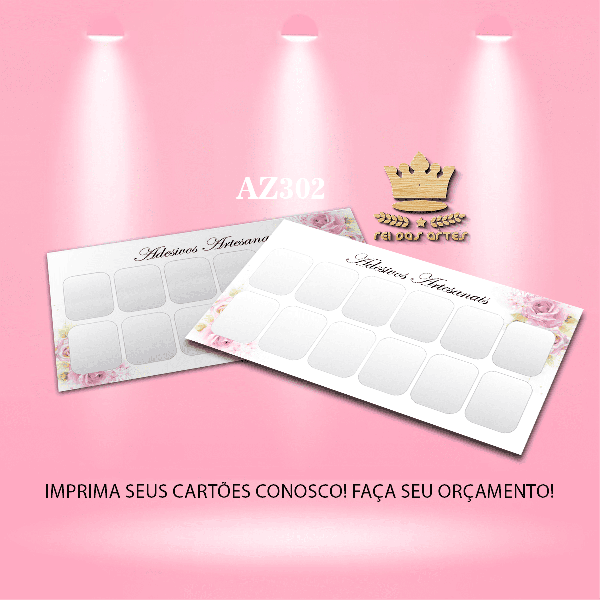 Arte em PDF – 6 Pares 9x5cm – Arquivo para Gráfica e Casa - AZ302 10