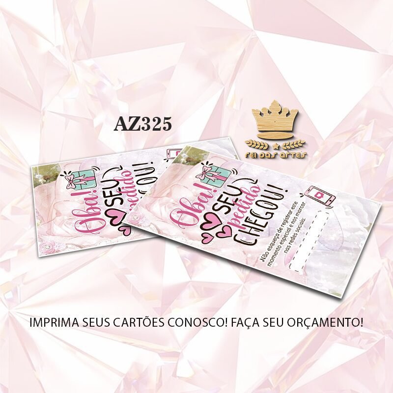 1 Arte Cartão Agradecimento 9X5CM - AZ325 2