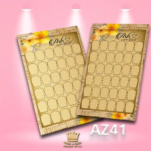 Arte em PDF – Cartelão 18 Pares 9x15cm – Arquivo para Gráfica e Casa - AZ41 15