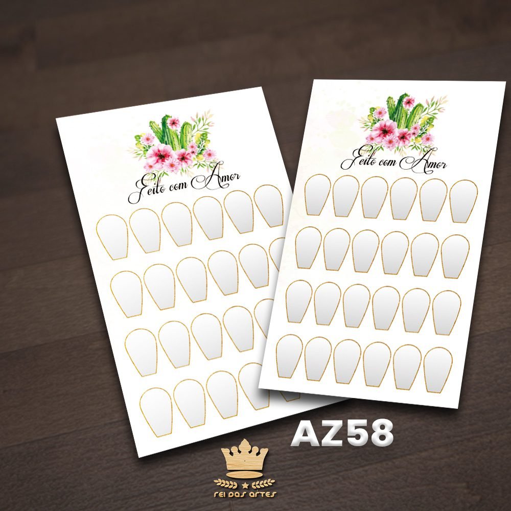 ARTE EM PDF - CARTELÃO 12 PARES 9X15CM - AZ58 10