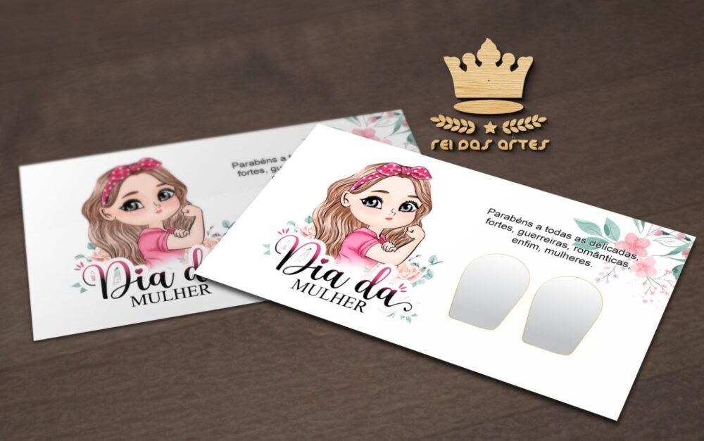 Arte em PDF - Filha Unica 9x5cm - 1 Arte - COD:AZ143 MOD:06 (Dia da Mulher)
