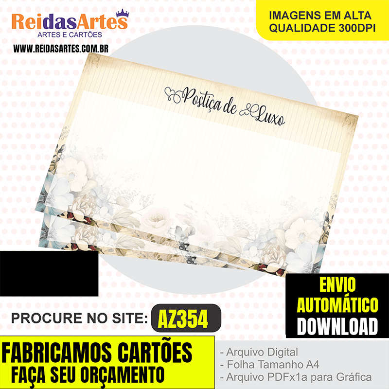 1 Arte - POSTIÇA REALISTA 12X6.8CM AZ354 2