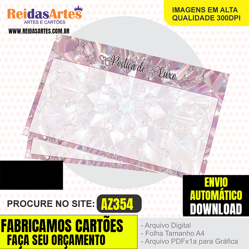 1 Arte - POSTIÇA REALISTA 12X6.8CM AZ354 5