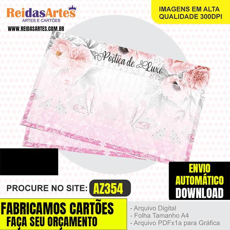 1 Arte - POSTIÇA REALISTA 12X6.8CM AZ354 9