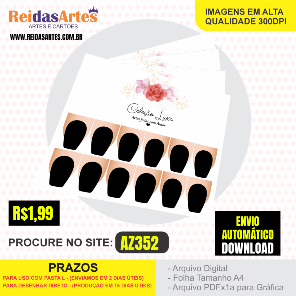 1 Arte Mini 6 Pares 9x10cm - AZ352 6