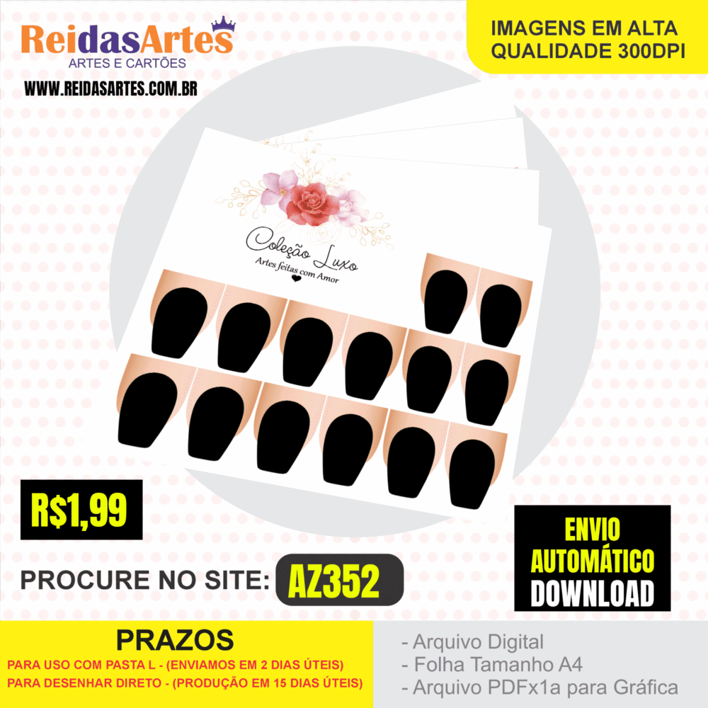 1 Arte Mini 7 pares 9x10cm - AZ352 7