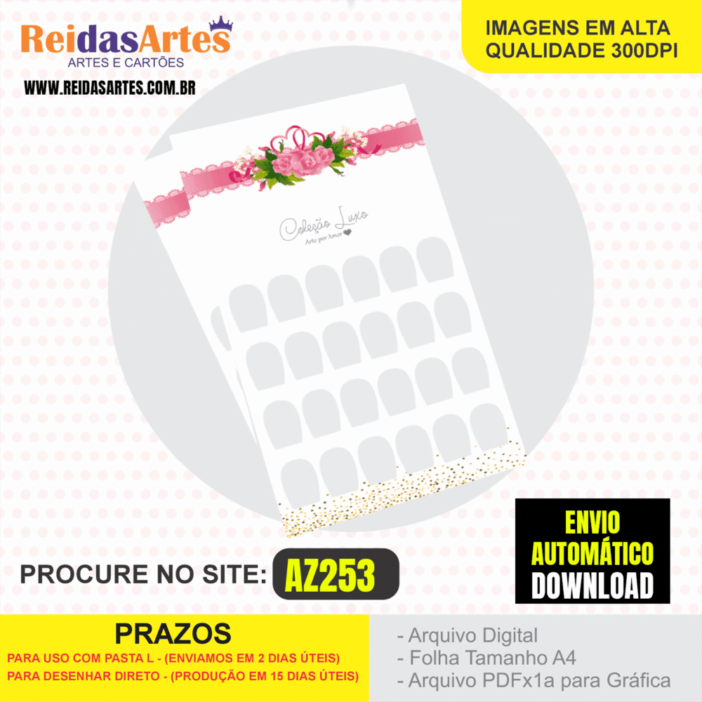 1 Arte Cartelao 12 Pares 9x15cm – AZ253 49