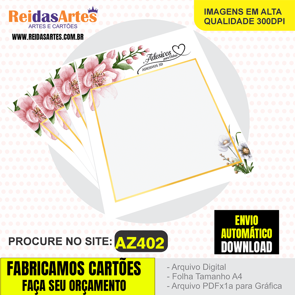 Arte Mini Cartelao 15 Pares 3D 9x10cm – AZ402 2