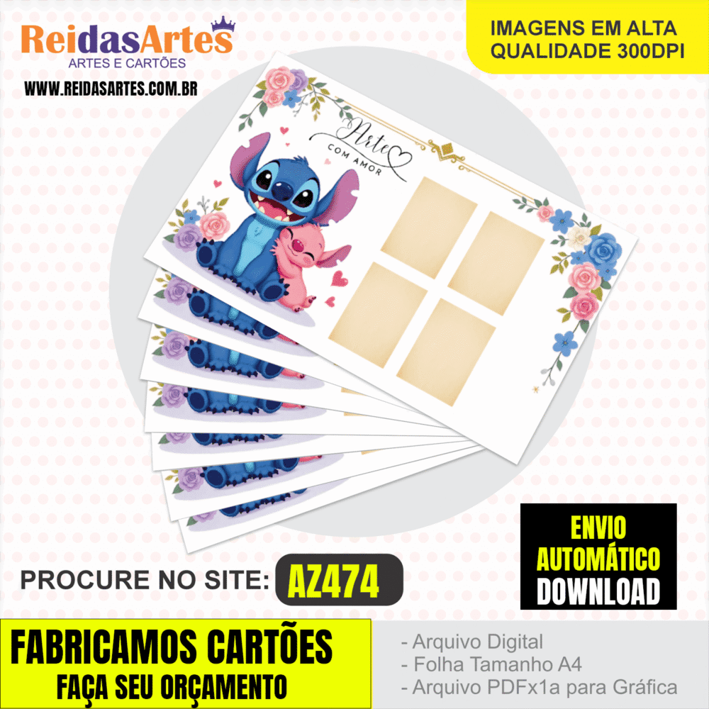 1 Arte Casadinha Mão 9x5cm - AZ474 5