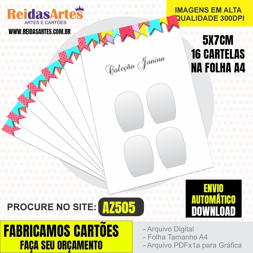 1 Arte Casadinha 2 Pares 5x7cm - AZ505