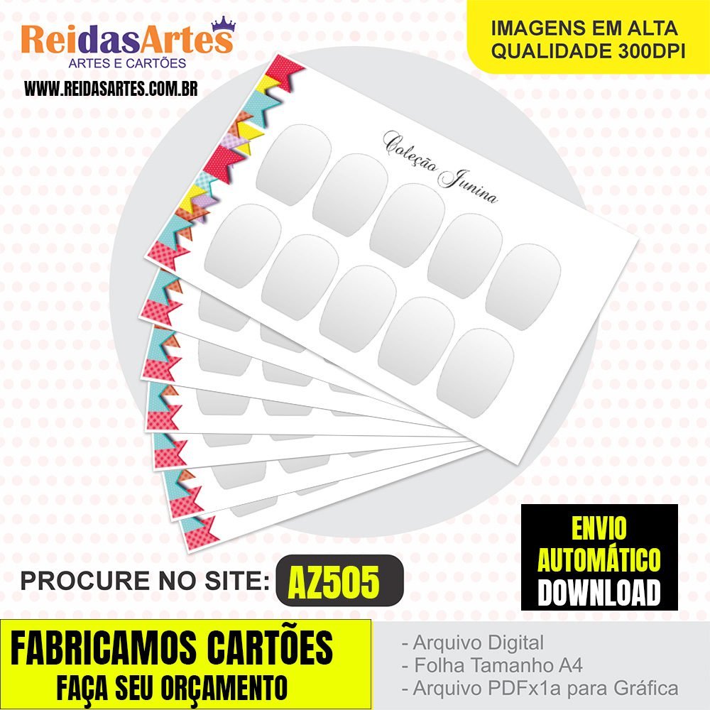 1 Arte 5 Pares 9x5cm -  AZ505 5