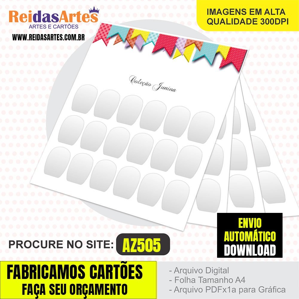 1 Arte Mini 9 Pares 9x10cm -  AZ505 9