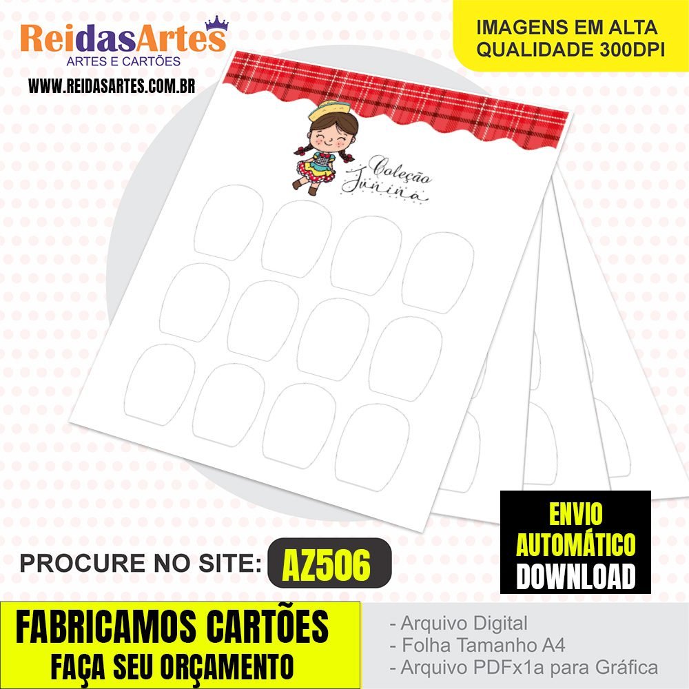 1 Arte Mini 6 Pares 7,5x9cm -  AZ506 8
