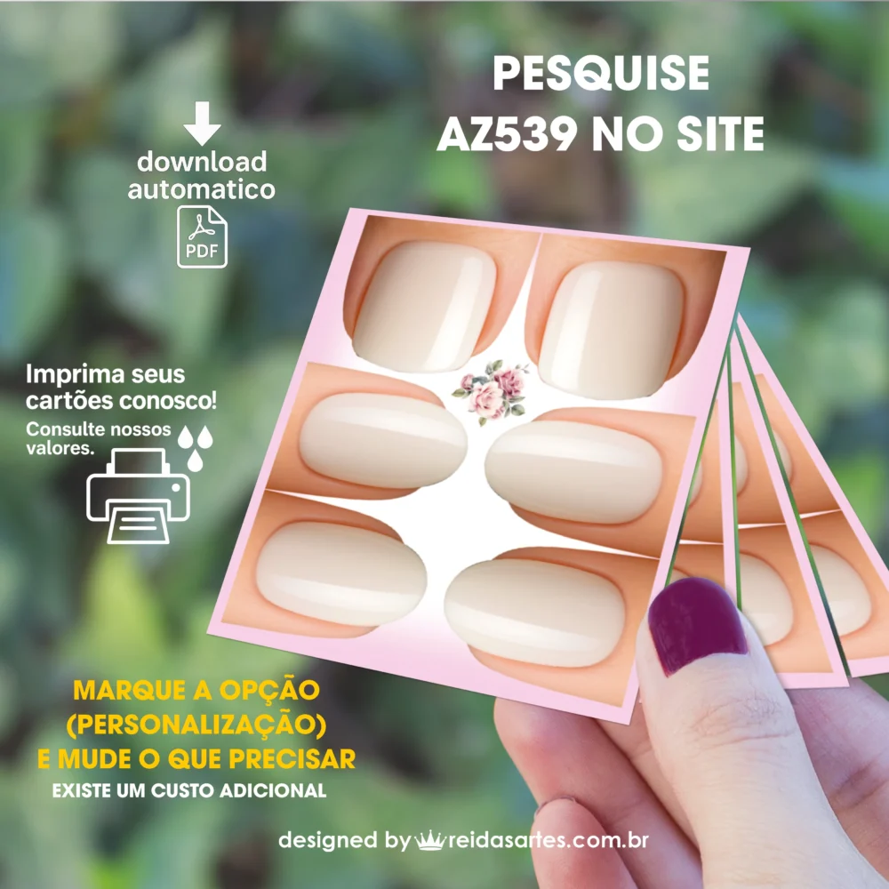 Arte em PDF 3 PARES 4,5x5cm - AZ539 5