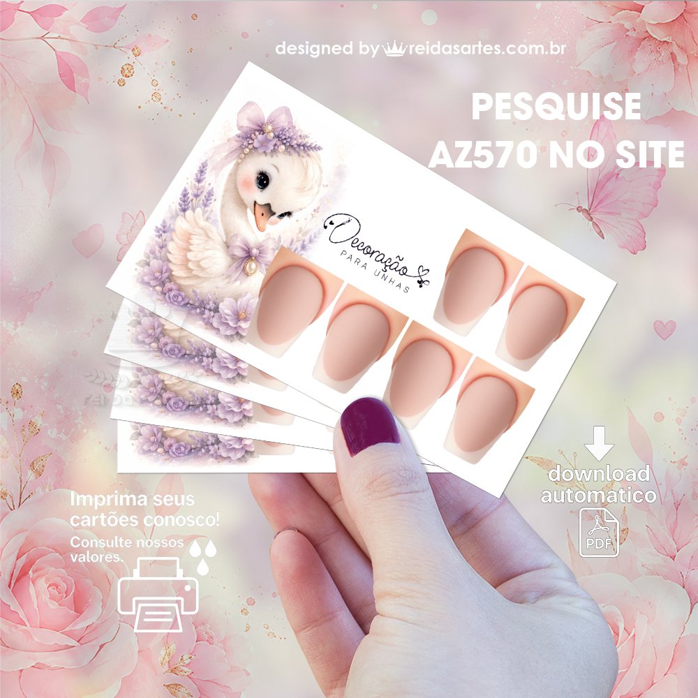 Arte em PDF 3 Pares 9x5cm - AZ570 3