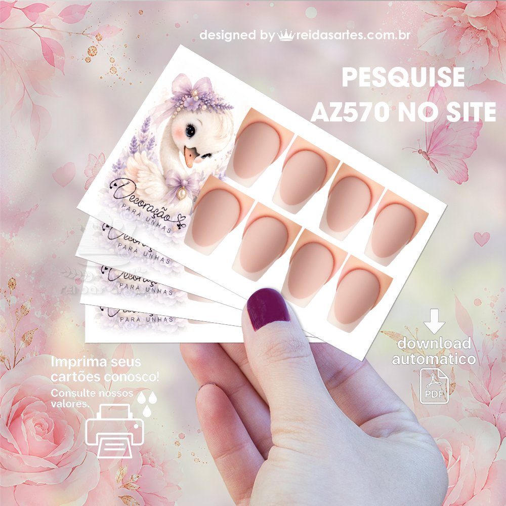 Arte em PDF 4 Pares 9x5cm - AZ570 4