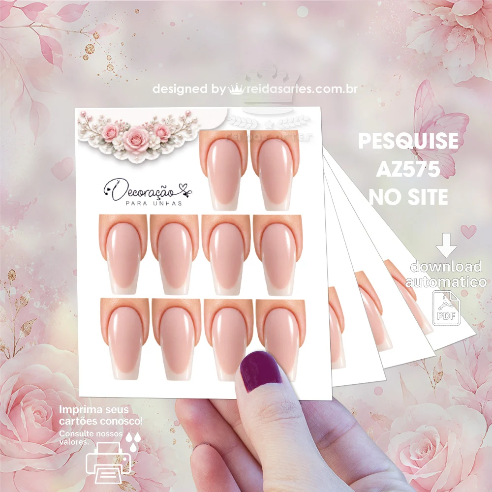 Arte em PDF Mini 5 Pares 7,5x9cm - AZ575 6