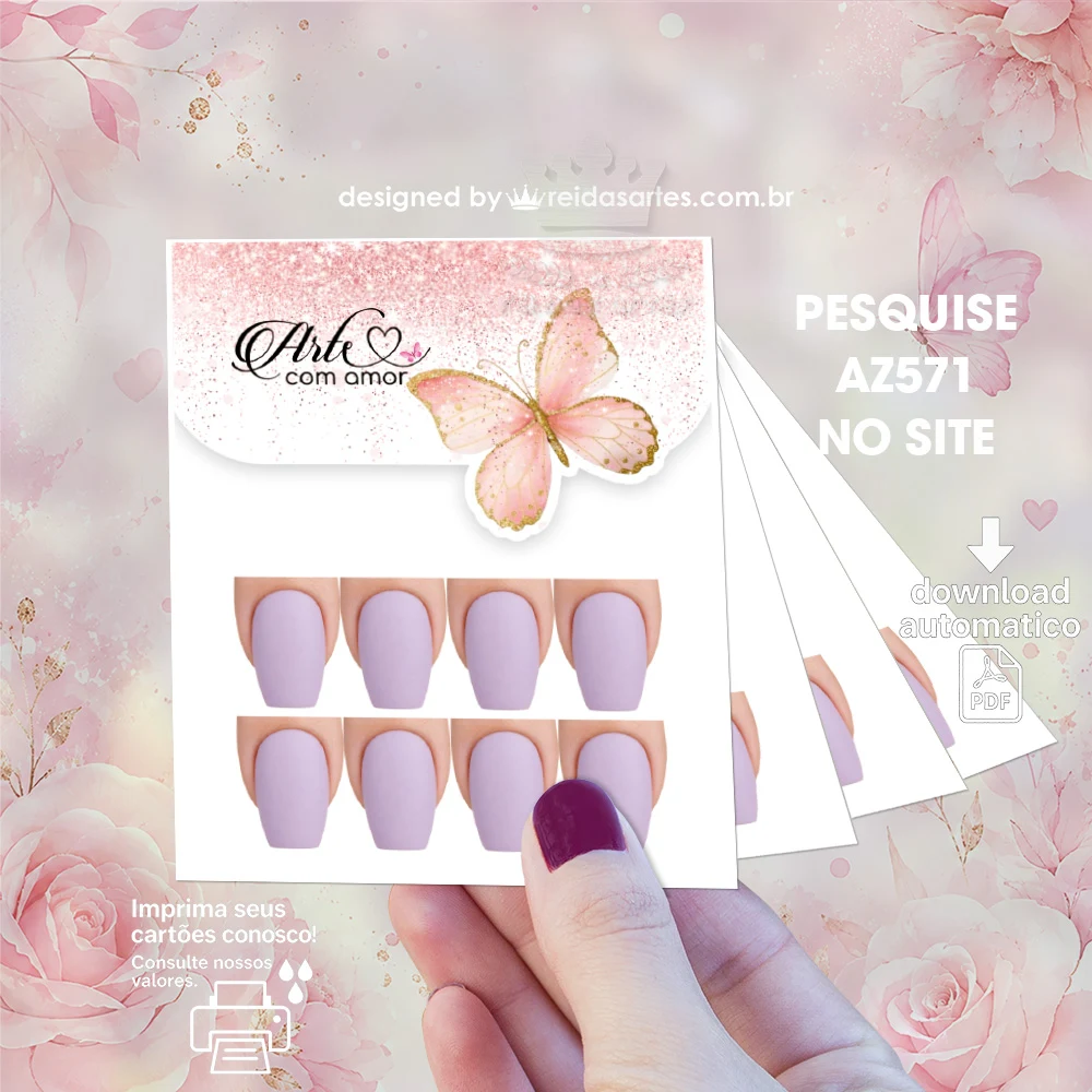 Arte em PDF Mini 4 Pares 7,5x9cm - AZ571 6
